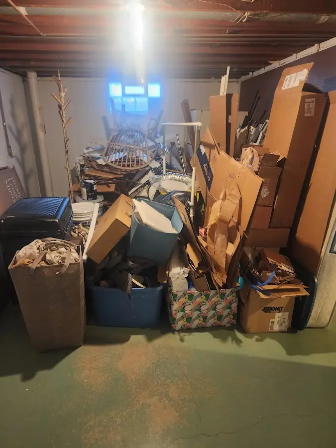 Roll-off dumpster container at job site for Roll Off Dumpster Rental in San Dimas